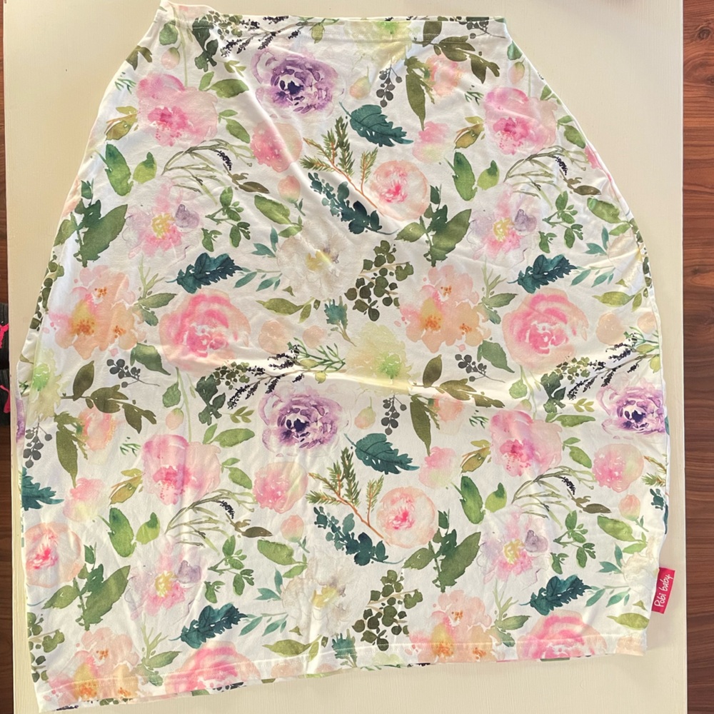 Pobi Baby Floral Baby Car Seat Cover & nursing cover - Picture 2 of 6